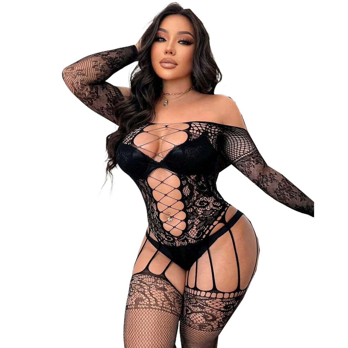 Netzstrumpfhose, Ganzkörper-Bo – Bodystocking Fishnet Bewertung und Preis